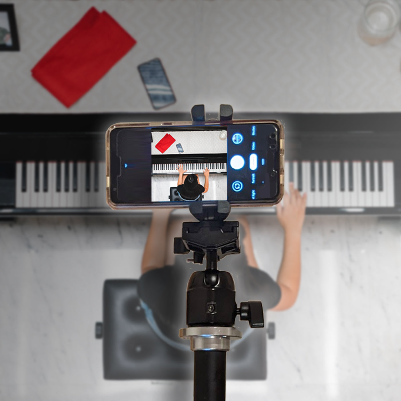 Phone Tripod Arm Camera Stand Top View Overhead Tripod Stand 2M